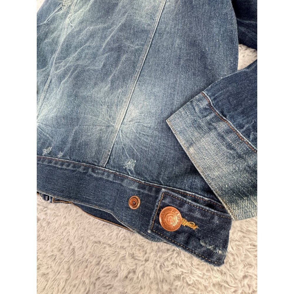 NWOT True Religion Denim 2012 Trucker Jacket S 50s Style Zip Classic American - Picture 12 of 14